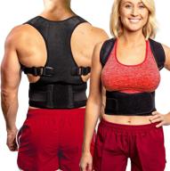 🤸 large flexguard posture corrector: back brace, shoulder & neck support for women & men логотип