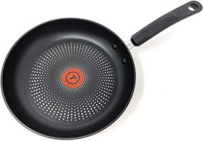 img 1 attached to 🍳 T-Fal C547S3CT Durable Titanium Nonstick Thermo-Spot Heat Indicator Fry Pan Cookware Set - 3-Piece, Black