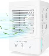 🌀 comlife portable air cooler: battery operated personal ac for bedroom, office, camping - rechargeable, auto oscillation, 700ml tank logo