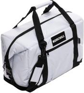 🛥️ white norchill 48 can insulated marine soft sided cooler bag for boats logo