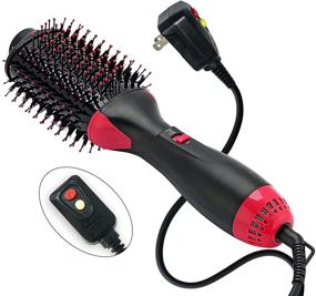img 4 attached to 💁 Homfu 3-in-1 Hair Dryer Brush - Blow Dryer, Hot Air Brush, and Volumizer - Negative Ion Ceramic Styler Brush - Electric Straightening Hot Comb - Ideal Hair Dryers for Women