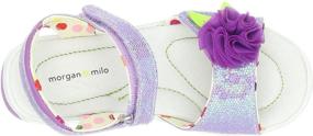 img 2 attached to Morgan &amp; Milo Sparkle Sandal for Toddlers and Little Kids