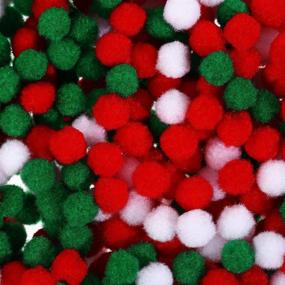 img 3 attached to Pieces Christmas Fluffy Pompoms Decorations