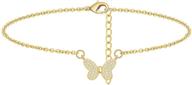 butterfly anklet plated bracelet jewelry logo