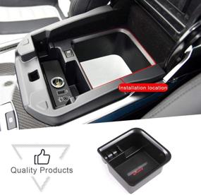 img 4 attached to 🚘 CHEYA Land Rover Range Rover Vogue/Sport 2013-2017 Armrest Storage Box with Refrigerator: Organizer for Phone, Glove & More