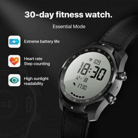 img 1 attached to 🕶️ ТicWatch Pro Bluetooth умные часы: Слойный дисплей, NFC оплата, Google Assistant, Wear OS от Google (ранее Android Wear) – Совместим с iPhone и Android (черные)