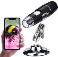 🔬 xvz wireless digital microscope - mini pocket handheld microscope camera with light, 50x to 1000x magnifier, compatible with iphone, android, and ipad logo