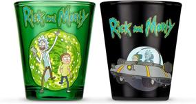 img 4 attached to Standard 2-Pack of Rick and Morty Shot Glasses