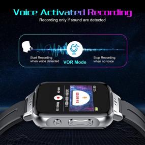 img 2 attached to 🎧 Ultimate Voice Recorder Bracelet: 32GB, Headset-Compatible, Voice Activated, Playback & Continuous Recording, Password-Protected, Bluetooth & Pedometer features