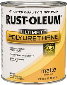 img 1 attached to 🏺 Rust-Oleum Ultimate Matte Polyurethane - 1 Quart - 260165