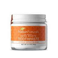 🍊 get refreshing dental care with nelson naturals citrus spice blend fluoride free toothpaste - 3.3 oz logo