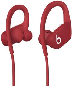 img 2 attached to 🎧 Powerbeats высокопроизводительные беспроводные наушники - чип Apple H1, Bluetooth класса 1, 15 часов прослушивания, защита от пота - красные