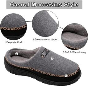 img 2 attached to Bigwow Slippers Memory Moccasins Winter