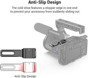 img 2 attached to 🔌 SMALLRIG Cold Shoe Extension Outrigger Hot Shoe Mount Adapter 2879 for Microphone, EVF, and Camera Accessories