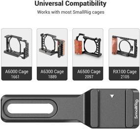 img 3 attached to 🔌 SMALLRIG Cold Shoe Extension Outrigger Hot Shoe Mount Adapter 2879 for Microphone, EVF, and Camera Accessories