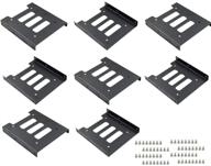 🔧 phituoda 8pcs 2.5" to 3.5" ssd hdd hard drive mounting bracket adapter for pc - metal holder with screws included logo