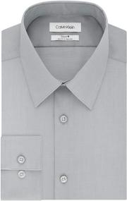 img 4 attached to Calvin Klein Solid Collar Sleeve Men's Clothing and Shirts