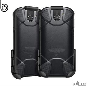 img 1 attached to 📱 BELTRON Belt Clip Holster for Kyocera DuraForce Pro 2, Durable Rotating Belt Clip Holster for Kyocera E6900 E6910 E6920 (AT&T FirstNet Verizon Wireless) DuraForce Pro-2 II (Case-Free Design)