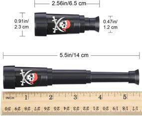 img 3 attached to 🔭 12 Pack Plastic Pirate Telescopes - Mini Toy Telescopes for Pirate Theme Party Supplies and Party Favors (Black)