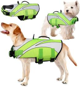 img 4 attached to 🐶 IDOMIK Dog Life Jacket Vest: Ultimate Safety and Rescue Floatation Swimsuit for Small, Medium, and Large Dogs