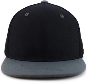 img 2 attached to 🧢 Trendy Apparel Shop: Stylish Structured Flatbill Boys' Accessories for a Trend-setting Look