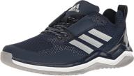 adidas performance trainer metallic silver men's shoes logo