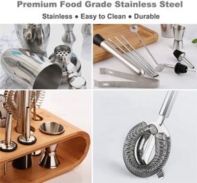 img 1 attached to 🍸 Premium Stainless Steel Cocktail Bartender Accessories for Professionals