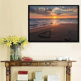 img 3 attached to 🏖️ Fipart Diamond Painting Kit: Vibrant Beach Wall Stickers for Living Room Decoration