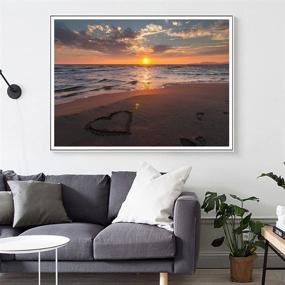 img 2 attached to 🏖️ Fipart Diamond Painting Kit: Vibrant Beach Wall Stickers for Living Room Decoration