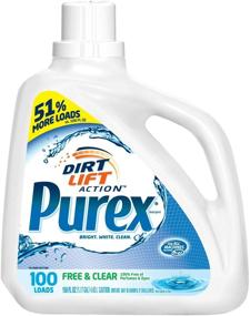 img 1 attached to 🌿 Purex Free & Clear Sensitive Skin Liquid Laundry Detergent, 115 Loads, 150 OZ - Pack of 4 - Enhanced SEO