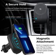 🚗 magez car mount pro - pitaka iphone 13 series magnetic wireless charging car holder with cooling fan, magsafe compatible and air vent mount logo