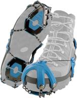 ❄️ yaktrax summit traction cleats - heavy duty carbon steel spikes for snow and ice (1 pair) логотип