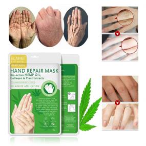 img 3 attached to 5-Pack Hand Peel Mask for Dry Hands, Exfoliating Hand Peeling Mask, Moisturizing Gloves for Men and Women, Repair Rough Skin, Remove Dead Skin and Enhance Moisture