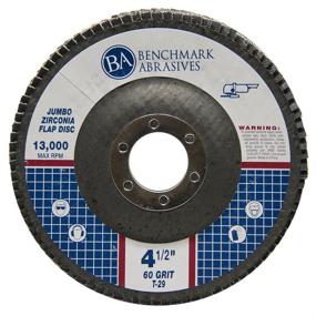 img 1 attached to 🆙 Premium High Density Jumbo Zirconia Flap Disc 10 Pack – 4.5"x 7/8", Type 29, 60 Grit