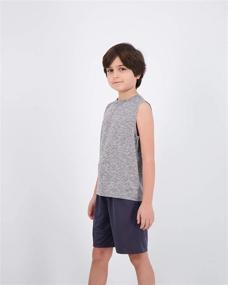 img 2 attached to 🏀 Active Boys' Clothing: Performance Basketball Undershirt with Sleeveless Design