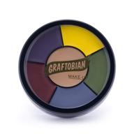 🎃 graftobian severe trauma bruise fx makeup wheel: transform your halloween look with 6 bold colors logo