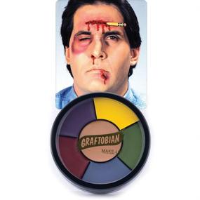 img 2 attached to 🎃 Graftobian Severe Trauma Bruise FX Makeup Wheel: Transform Your Halloween Look with 6 Bold Colors