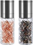 crystal glass salt pepper grinder logo