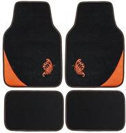 universal fit embroidery butterfly car floor mats – flying banner (set of 4, black with orange) – ideal for suvs, trucks, sedans, vans logo