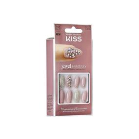 img 3 attached to 💎 Enhance Your Glamour with KISS Jewel Fantasy Nails Medium Length KJF04