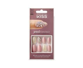 img 4 attached to 💎 Enhance Your Glamour with KISS Jewel Fantasy Nails Medium Length KJF04