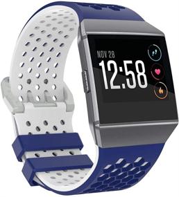 img 4 attached to Bossblue совместимые ремешки Fitbit Ionic для женщин и мужчин, большие и маленькие, для здоровья и расслабления