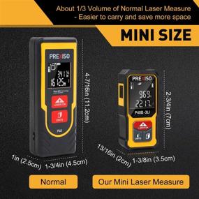 img 3 attached to 📏 135Ft Rechargeable Mini Laser Measure with High Accuracy Multi-Measurement Units M/in/Ft, Pythagorean, Distance, Area, Volume Modes - PREXISO Laser Distance Meter