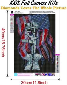 img 2 attached to Diamond Painting Rhinestone Embroidery Soldier B594