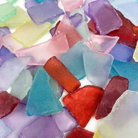 img 3 attached to 🌊 Exquisite Nautical Crush Trading Sea Glass Mix: 11 Ounces of Vibrantly Colored Sea Glass for Art Crafts, Decor, and Bulk Purchase