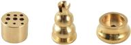 🕯️ hokpa incense burner cone holder - copper gourd shaped burner for joss stick, tower incense, and incense coil (3 variations) логотип