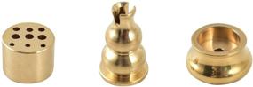 img 4 attached to 🕯️ HOKPA Incense Burner Cone Holder - Copper Gourd Shaped Burner for Joss Stick, Tower Incense, and Incense Coil (3 Variations)