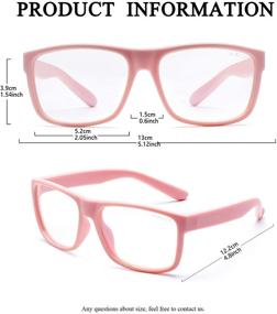 img 2 attached to Protective Gaming Glasses for Kids: Blue Light Blocking 👓 Eyewear with Flexible Frame for Boys and Girls (Ages 5-13)