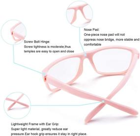 img 1 attached to Protective Gaming Glasses for Kids: Blue Light Blocking 👓 Eyewear with Flexible Frame for Boys and Girls (Ages 5-13)