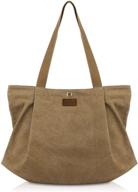 👜 stylish smriti canvas tote bag for women - perfect for school, work, travel, and shopping logo